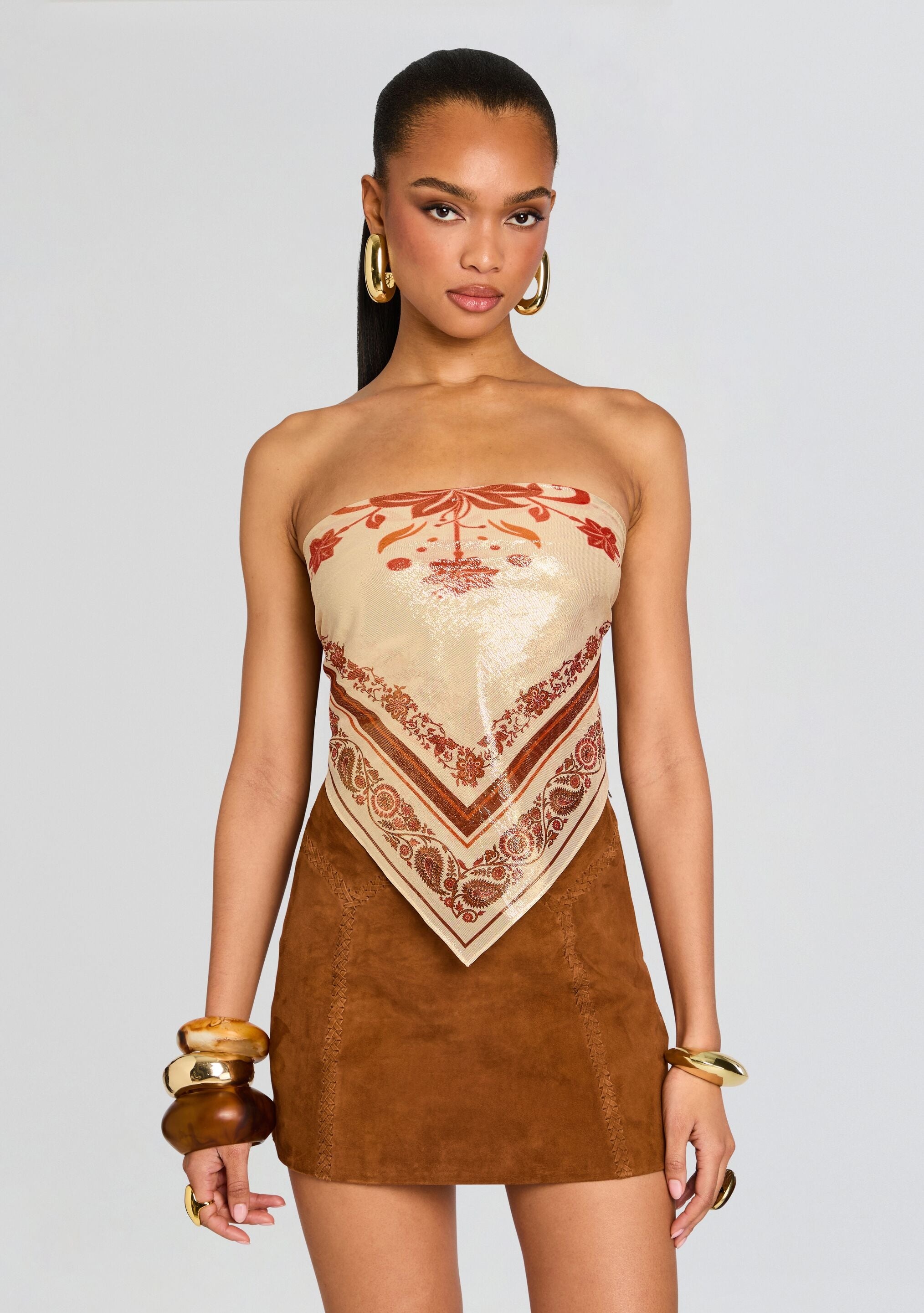 NOELLE SILK TOP - 1