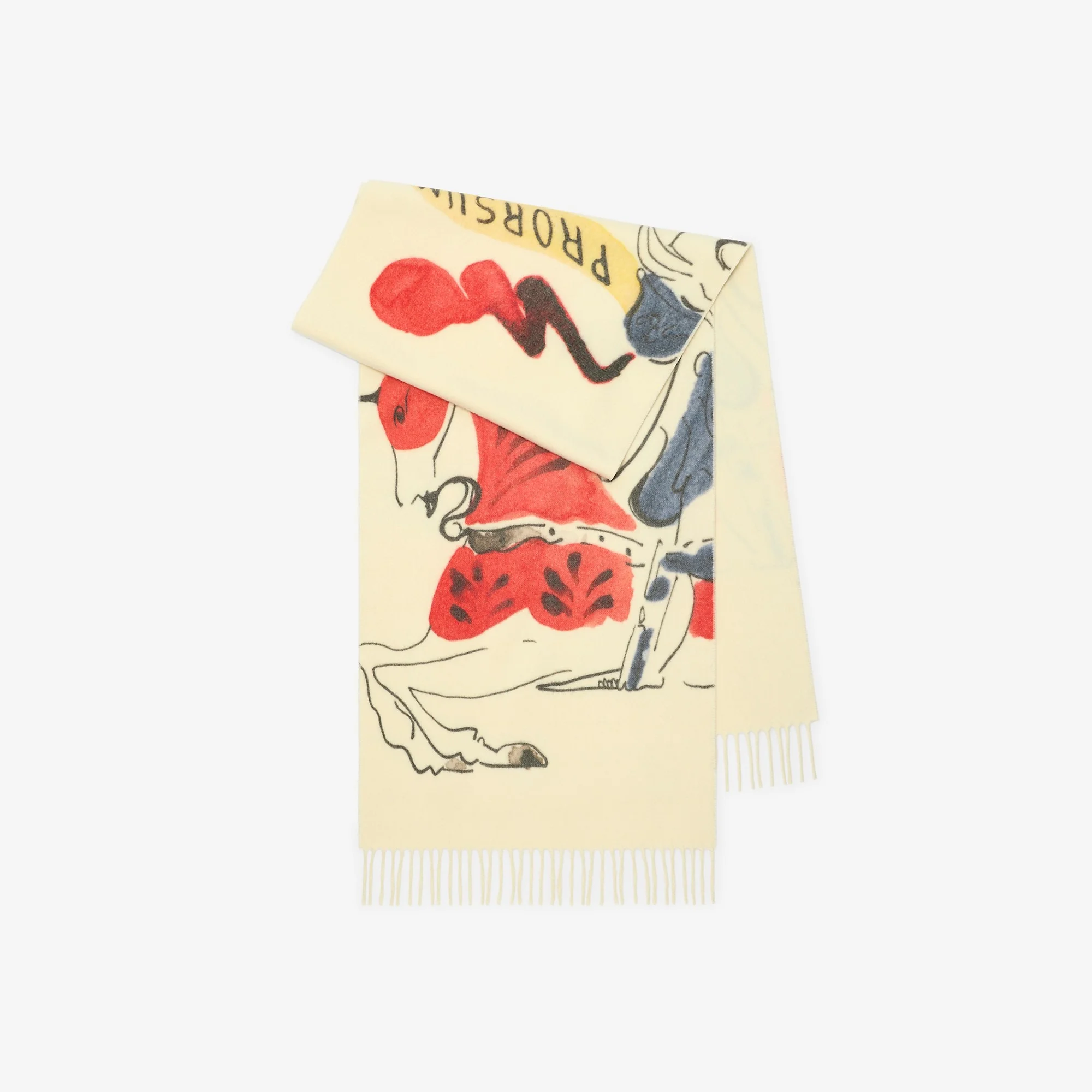 Watercolour EKD Cashmere Scarf - 1