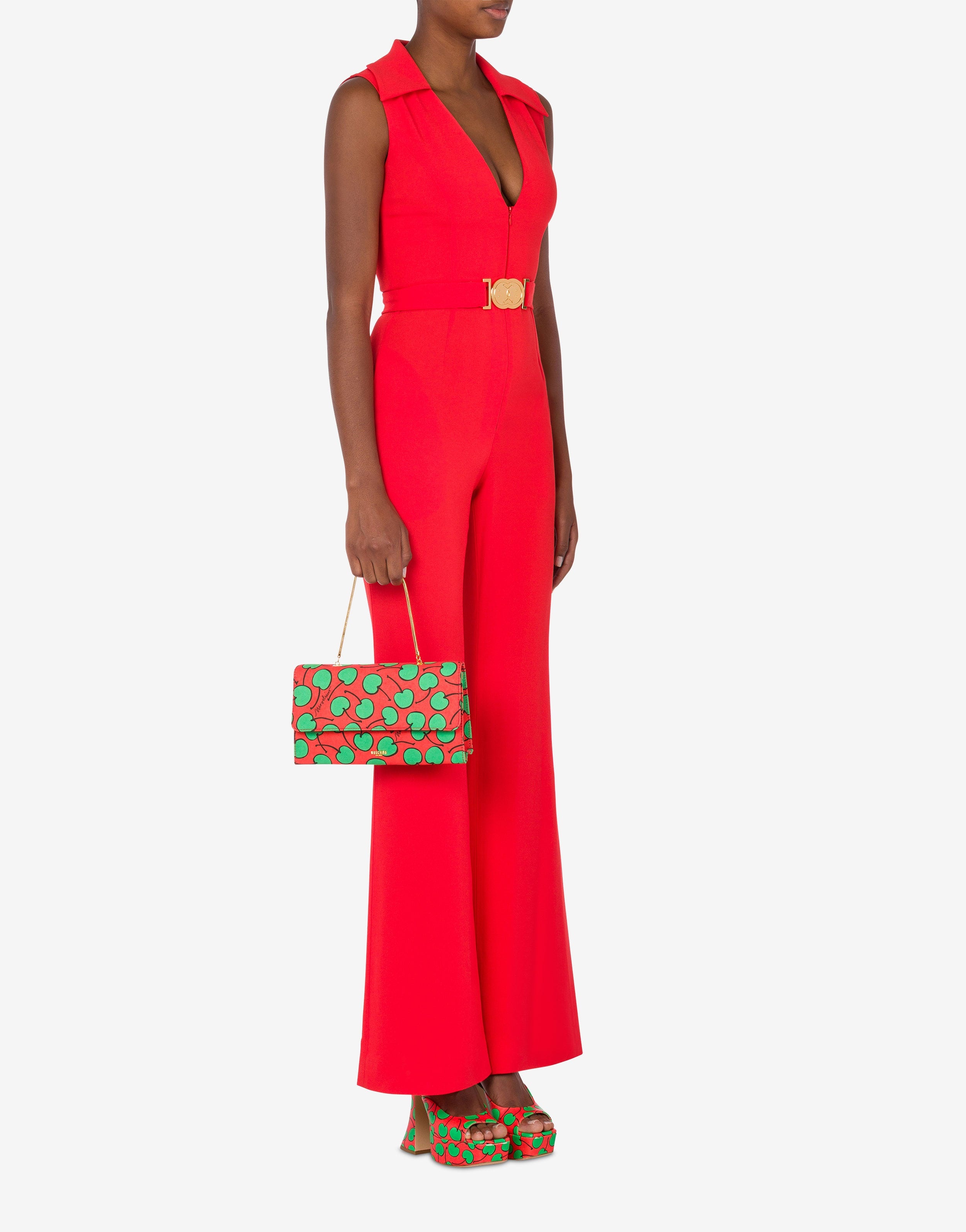 ALL-OVER CHERRY CANVAS SHOULDER BAG - 5