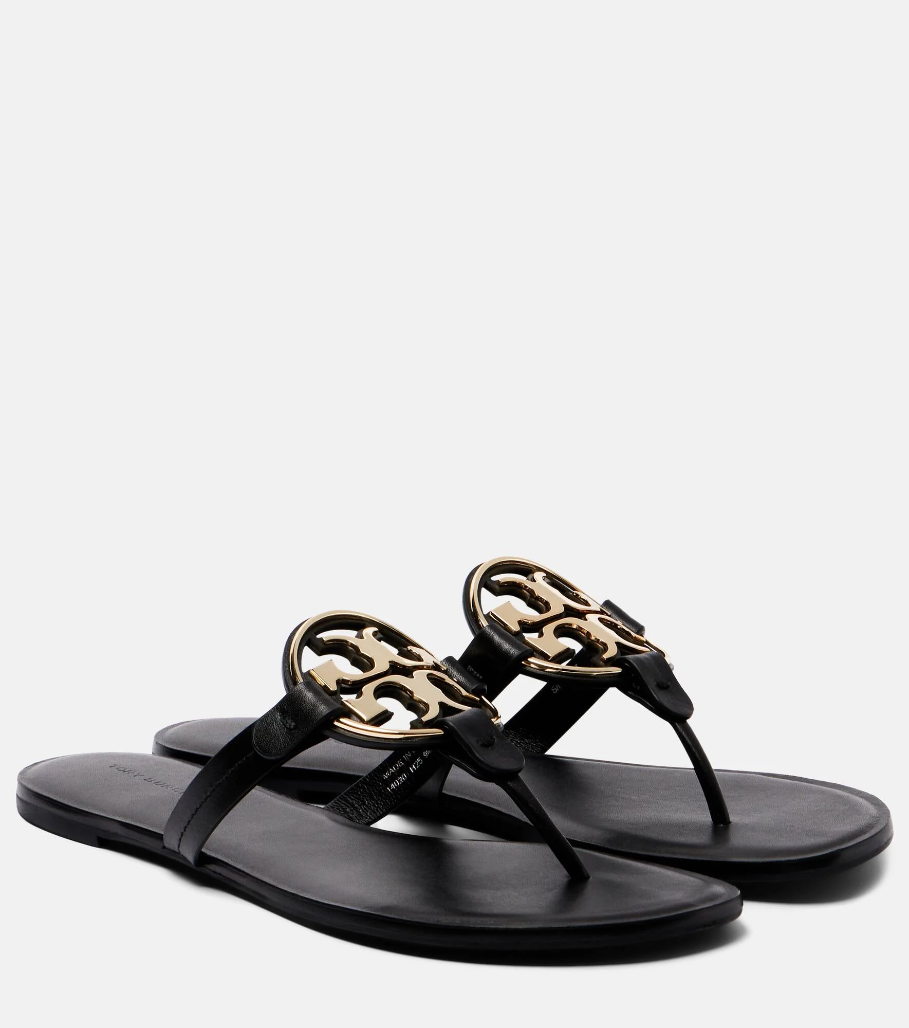 Metal Miller leather thong sandals - 1