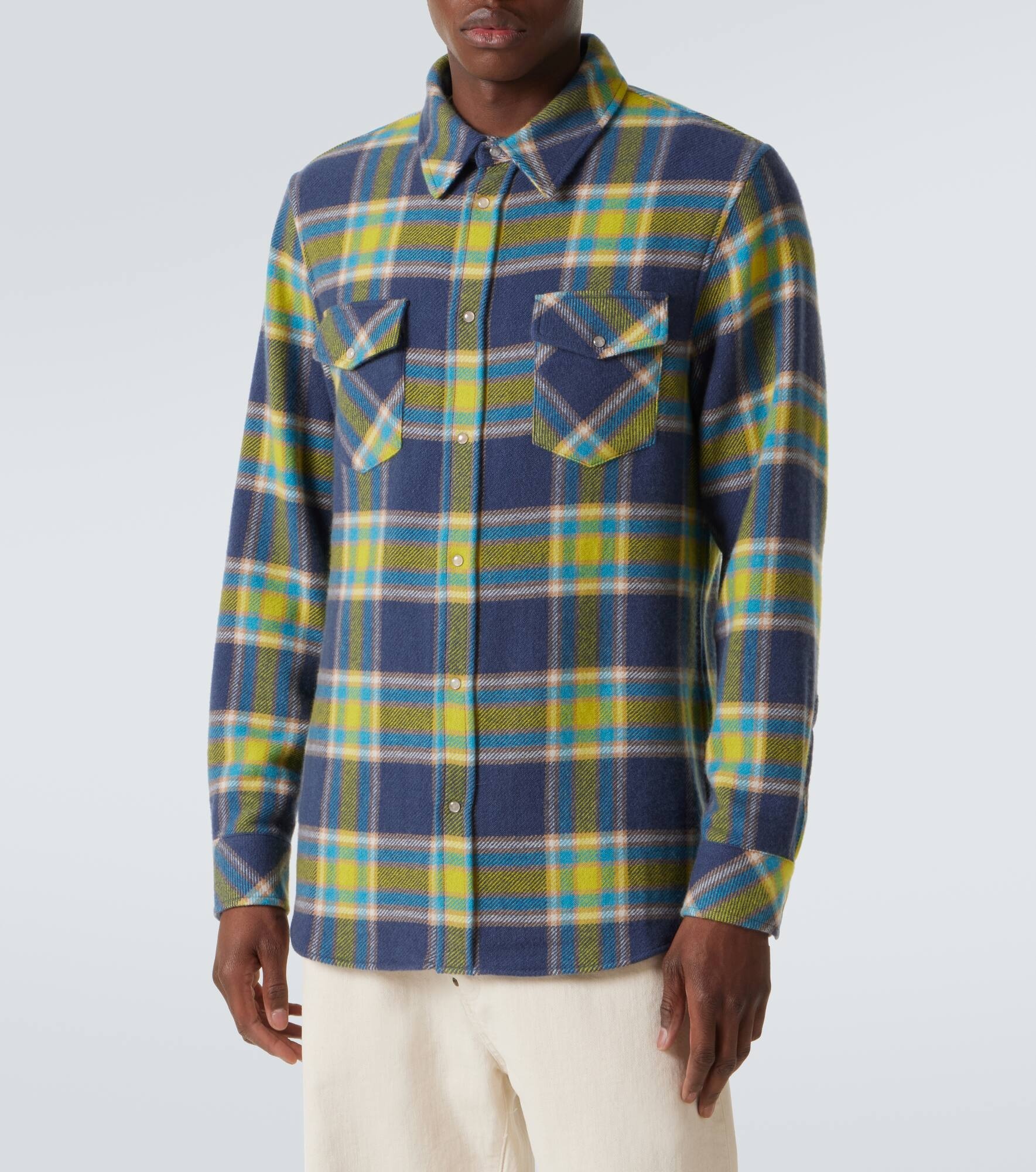 Explorer tartan cashmere shirt - 3