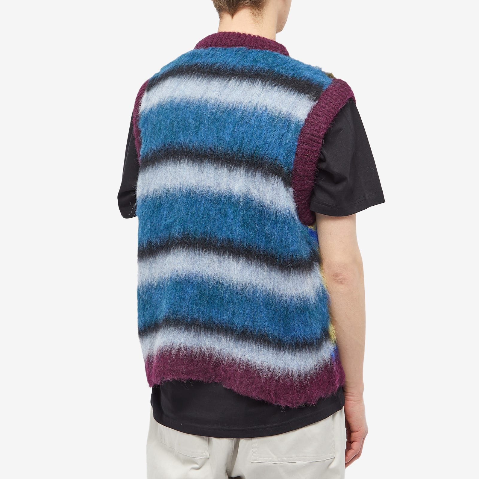 Brain Dead Blurry Lines Alpaca Knit Vest - 3