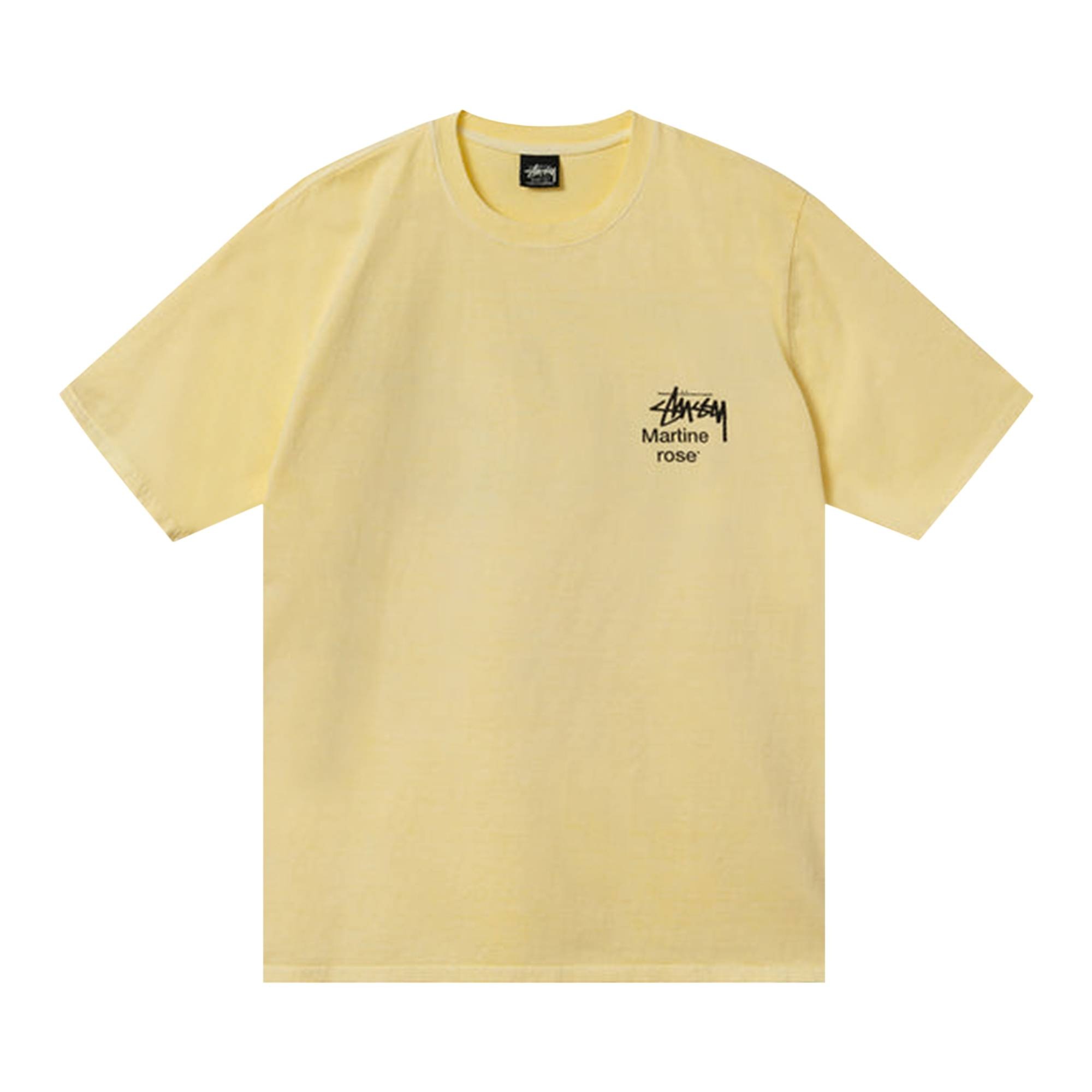 Stussy x Martine Rose Collage Pigment Dyed Tee 'Lemon' - 1