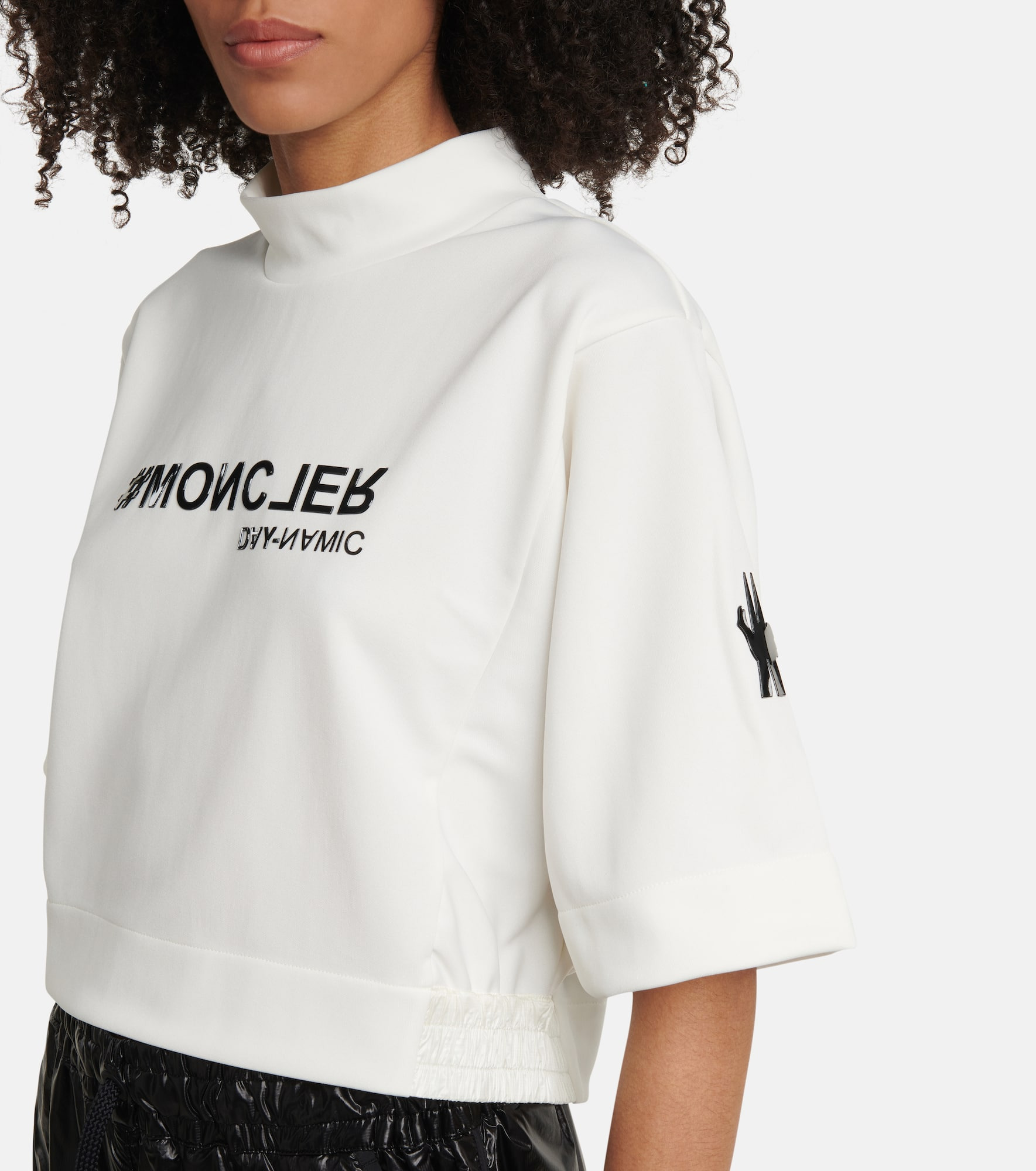 Printed cropped T-shirt - 4