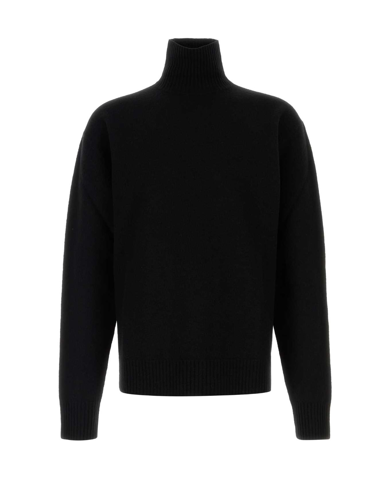 Black Wool Sweater - 1