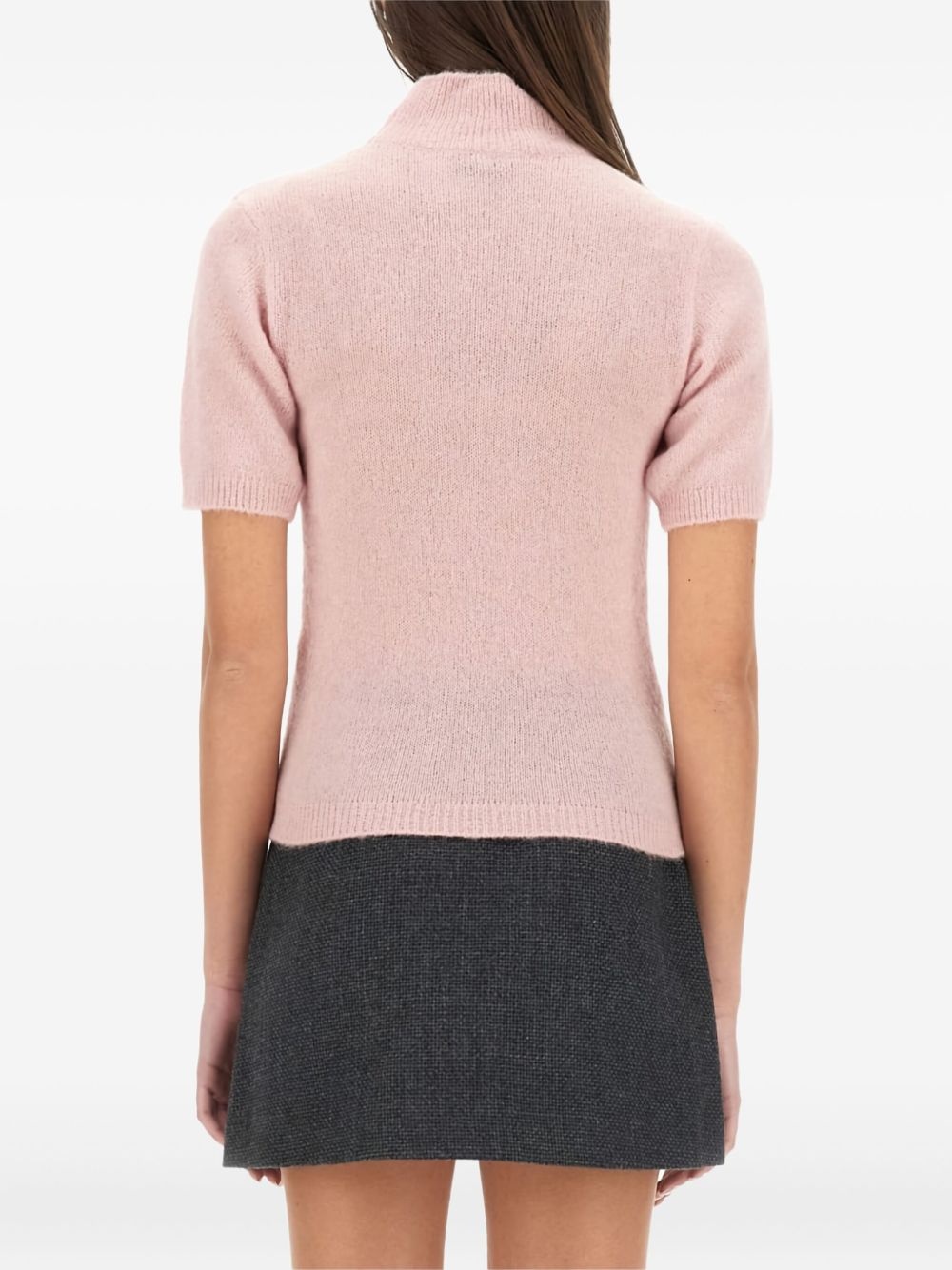 short-sleeve mock-neck jumper - 4