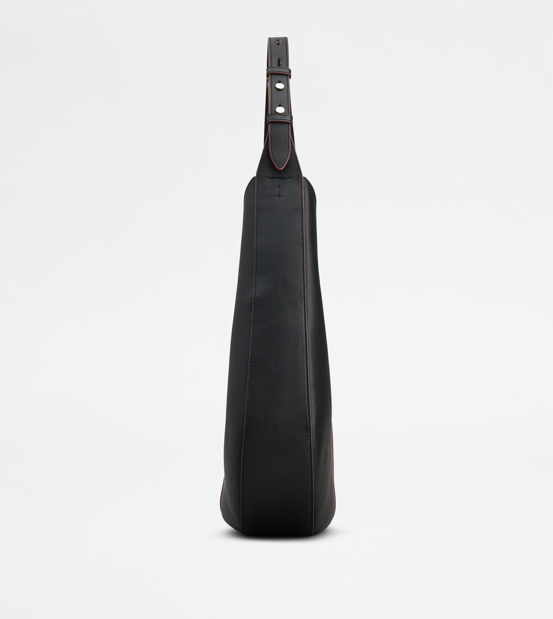 TOD'S DI BAG HOBO IN LEATHER MEDIUM - BLACK - 2