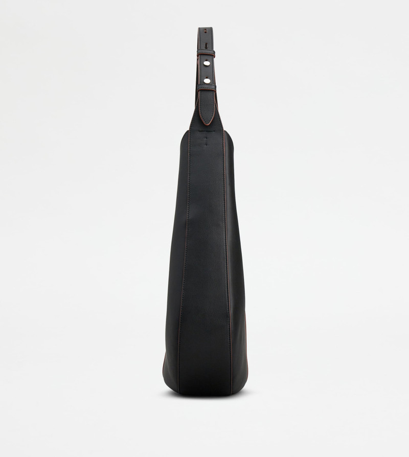 Tod's TOD'S DI BAG HOBO IN LEATHER MEDIUM - BLACK outlook