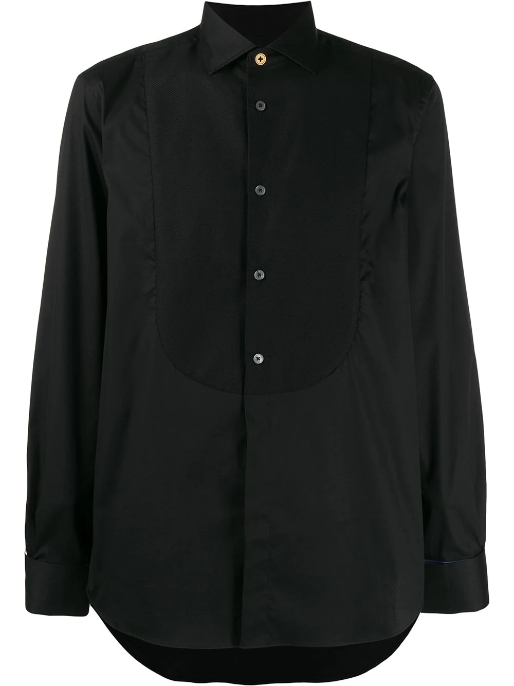 long sleeve bibbed shirt - 1