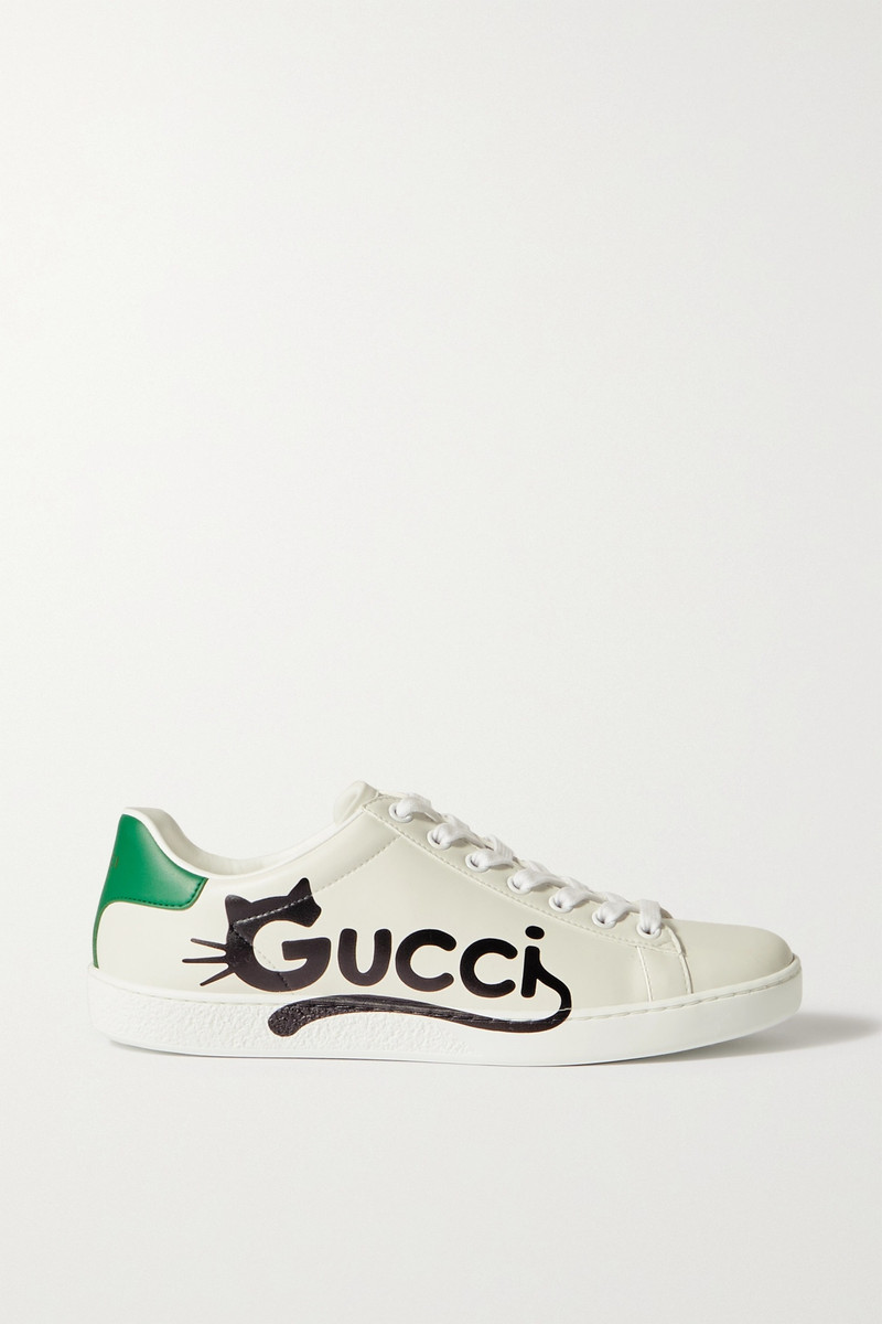 Ace printed faux leather sneakers - 1