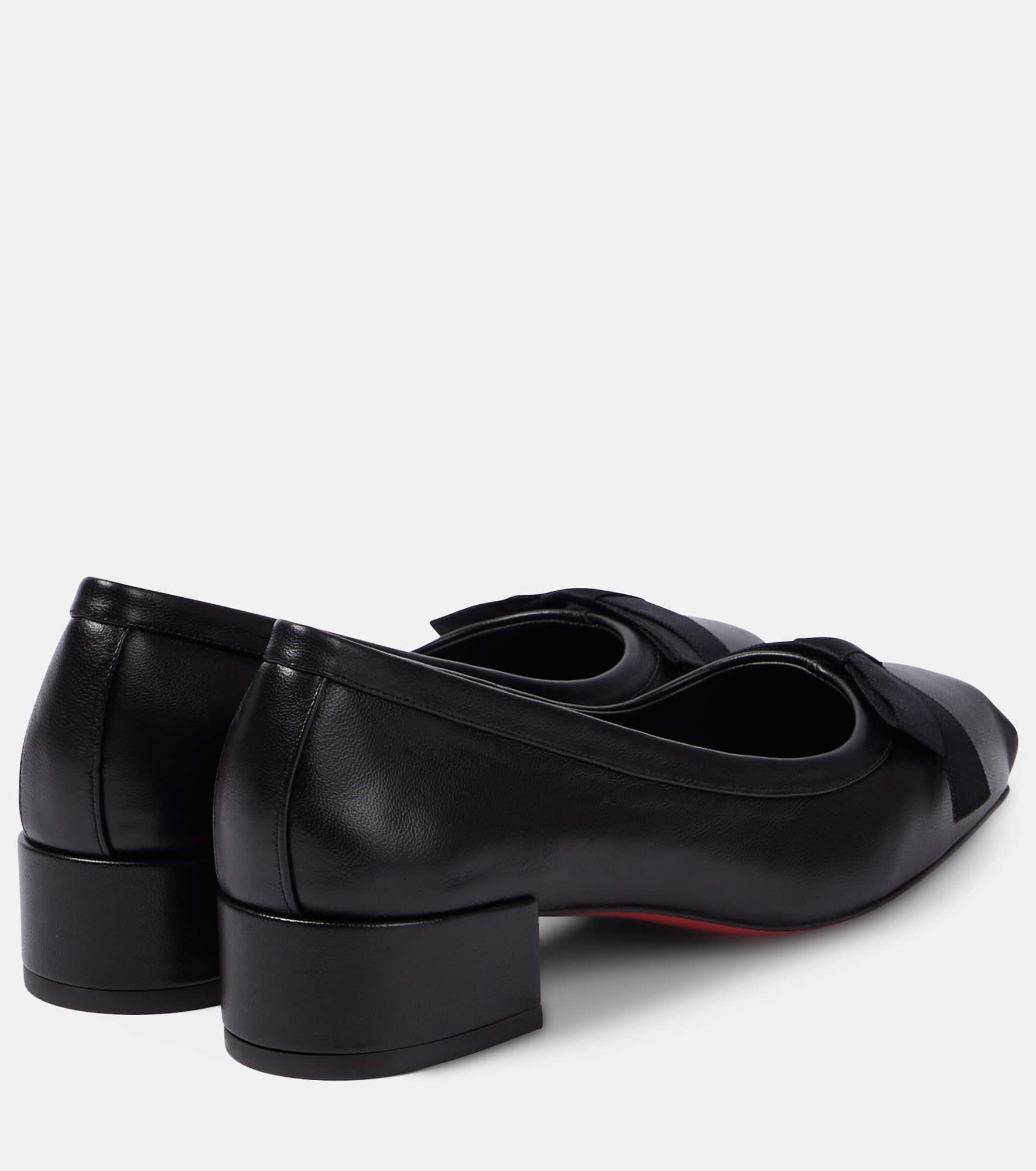 Mamaflirt bow-detail leather pumps - 3