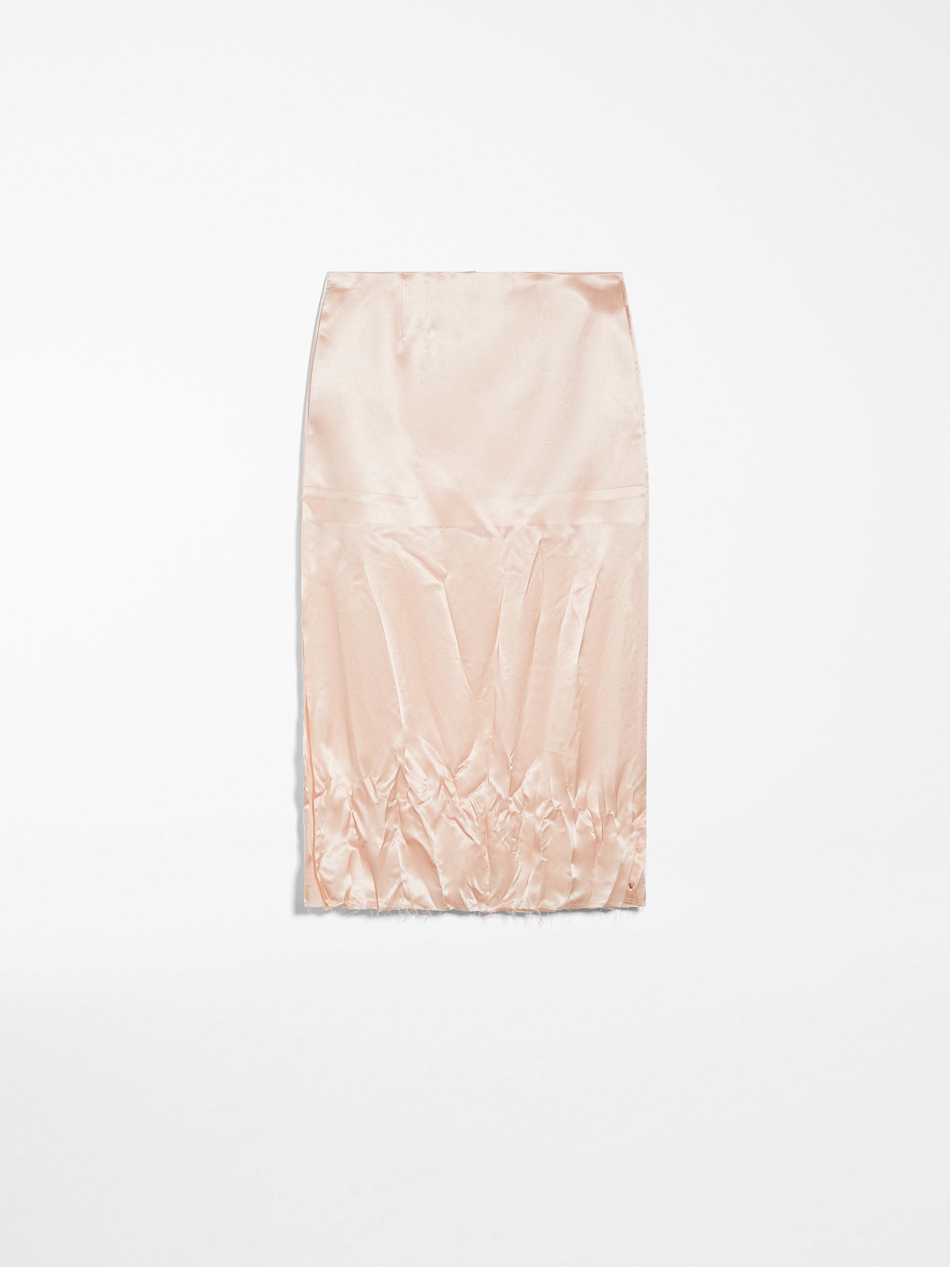 VALETTE Crinkle-look calf-length skirt - 1