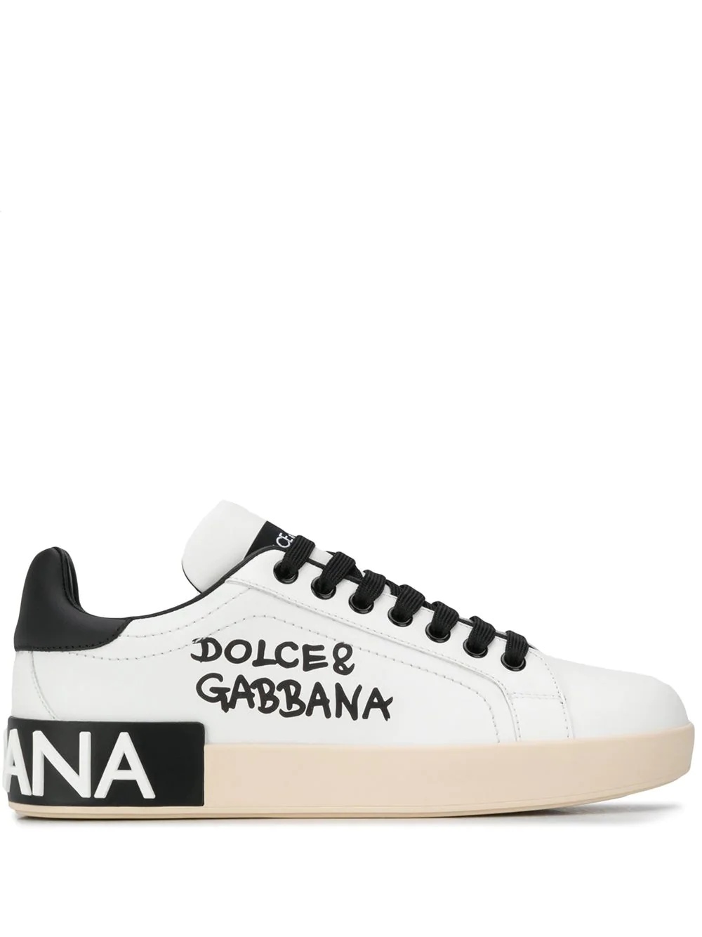 Portofino logo-print sneakers - 1