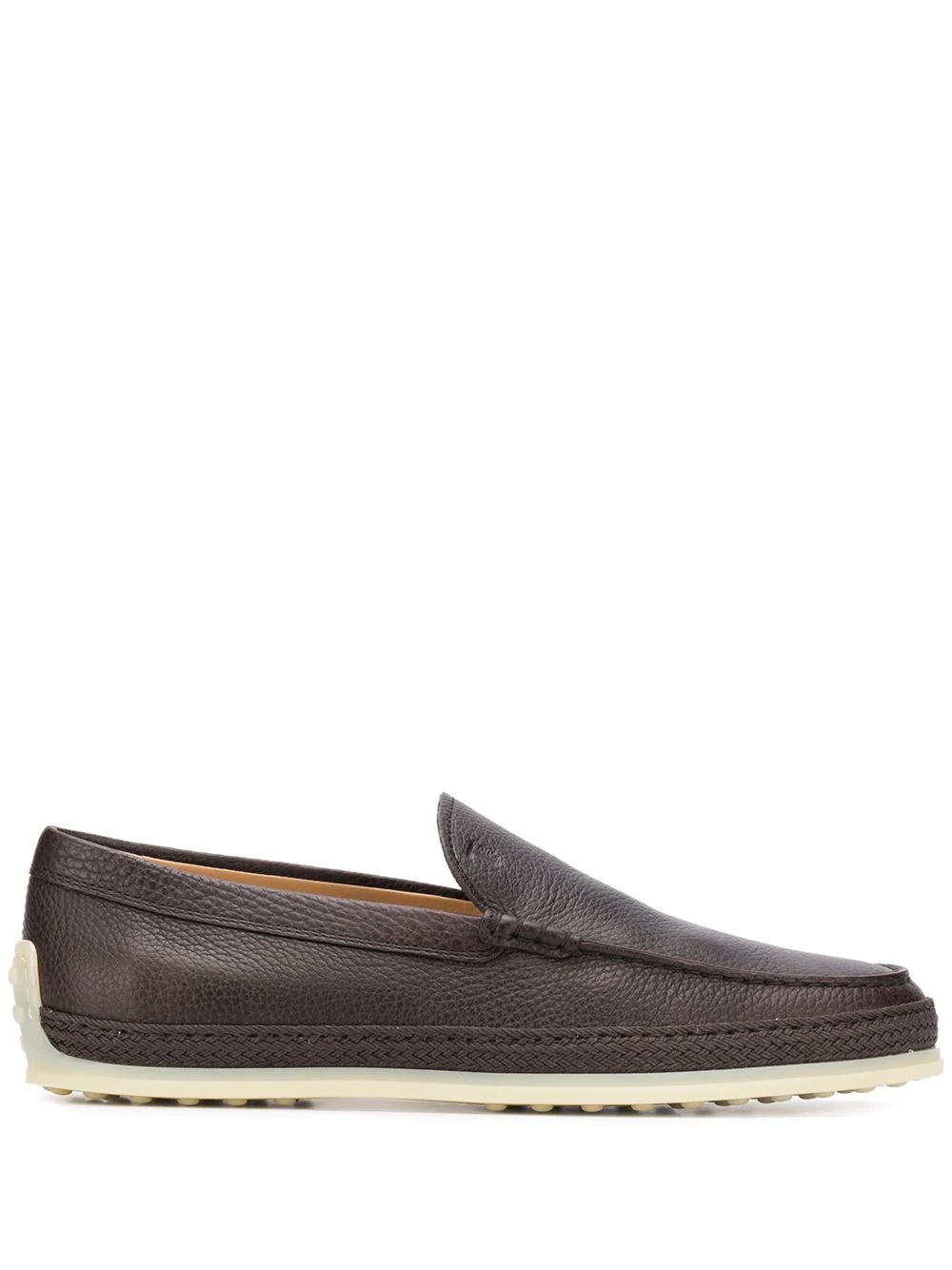 slip-on leather loafers  - 1