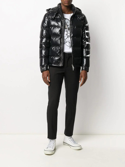 Valentino padded logo-print jacket outlook