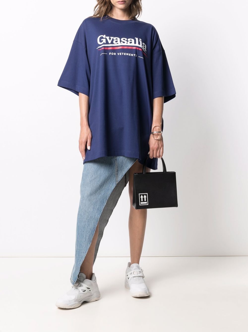 Gvasalia-print T-shirt - 3