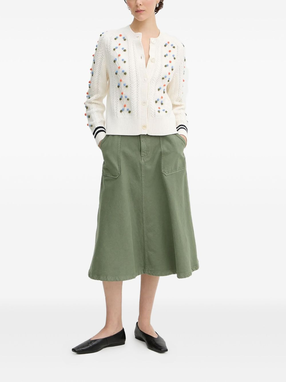 Laurie midi A-line skirt - 2