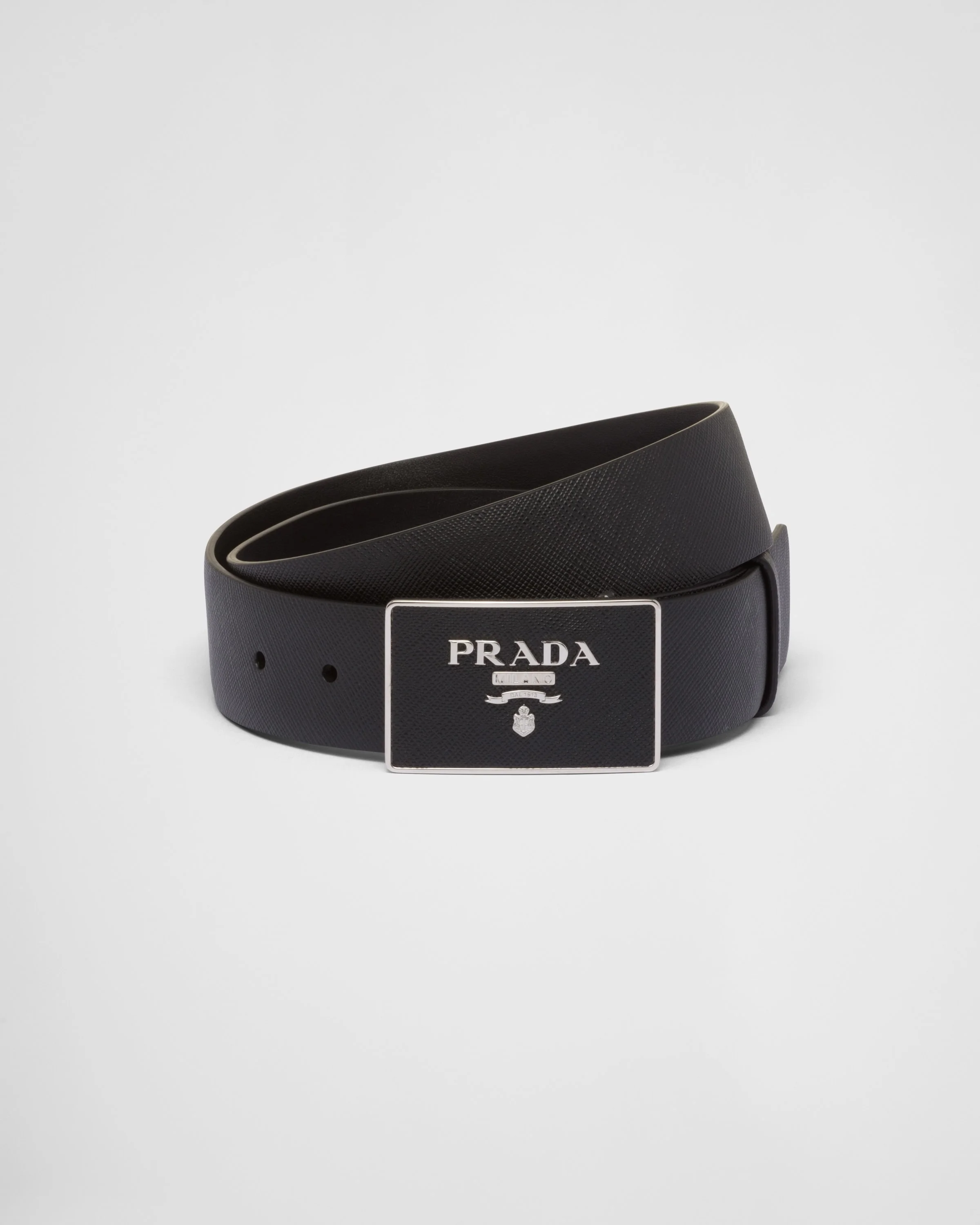 Saffiano leather belt - 1