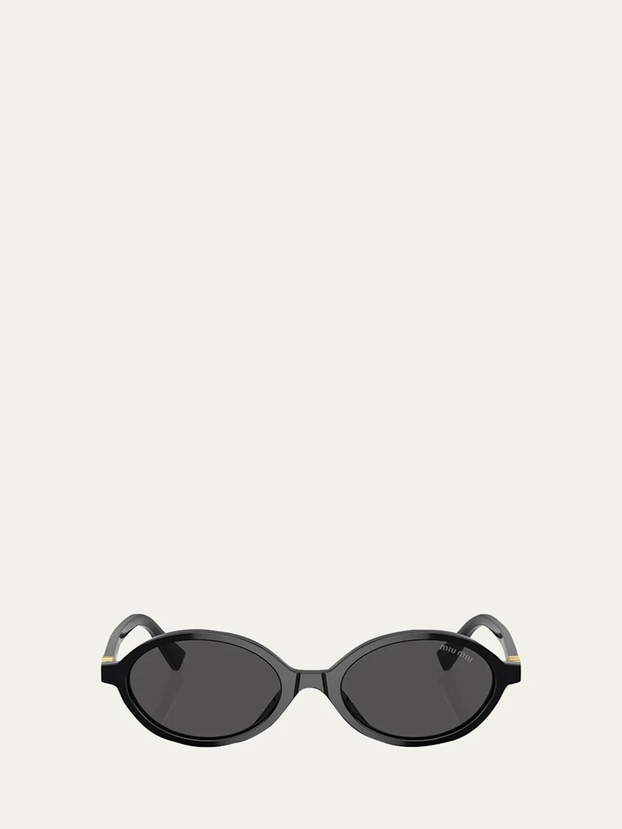 Acetate Oval Sunglasses - 1