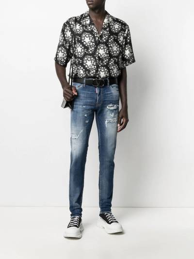 DSQUARED2 distressed slim-fit jeans outlook