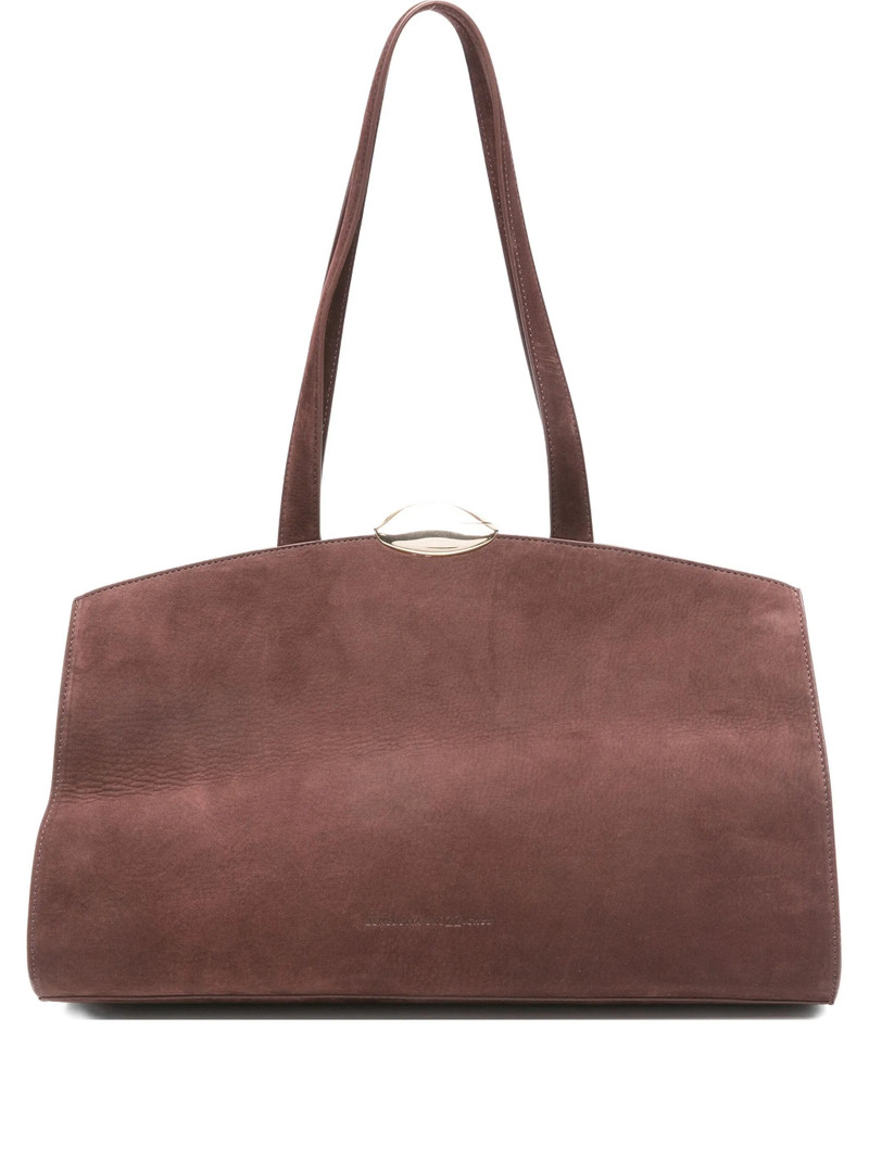 Benedetta Bruzziches Curved-top Suede Shoulder Bag 1