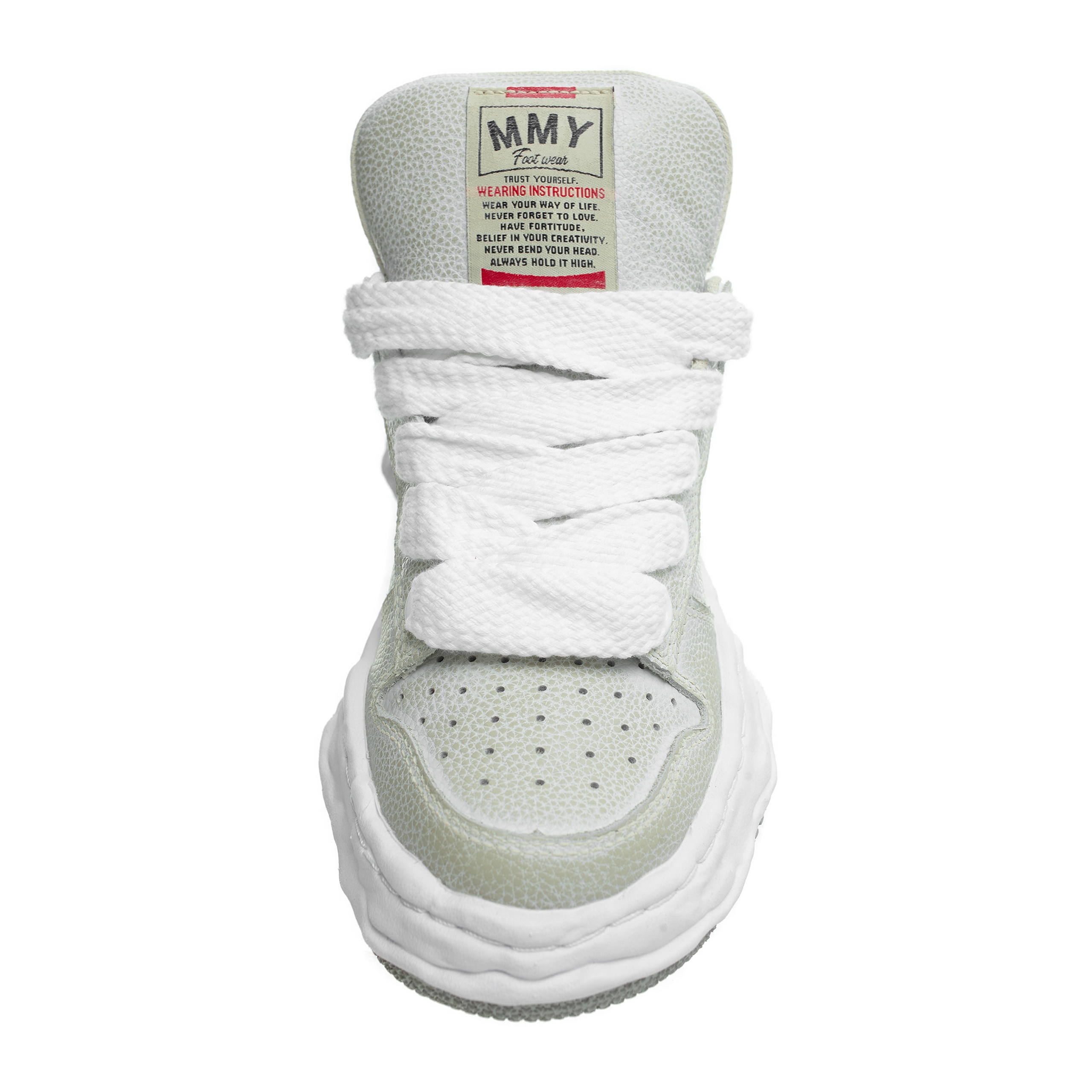 GREY LEATHER SNEAKERS - 3