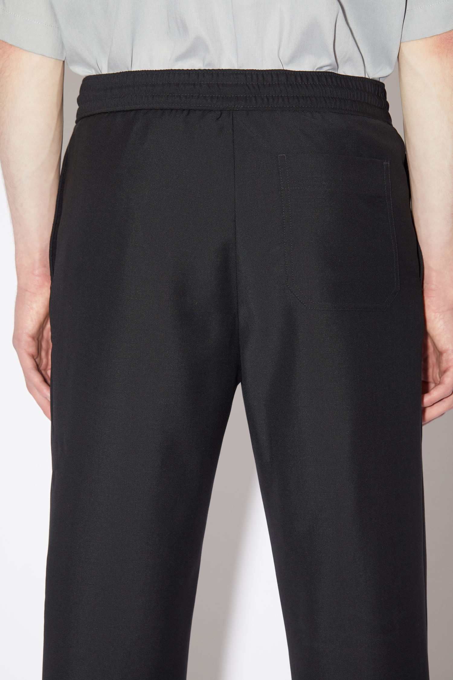 Mohair-blend trousers - Black - 6