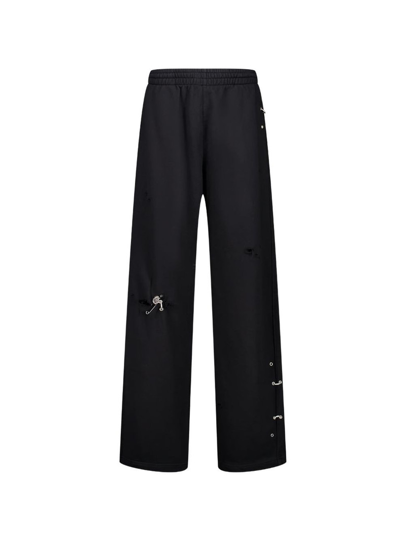piercing-detail track pants 1