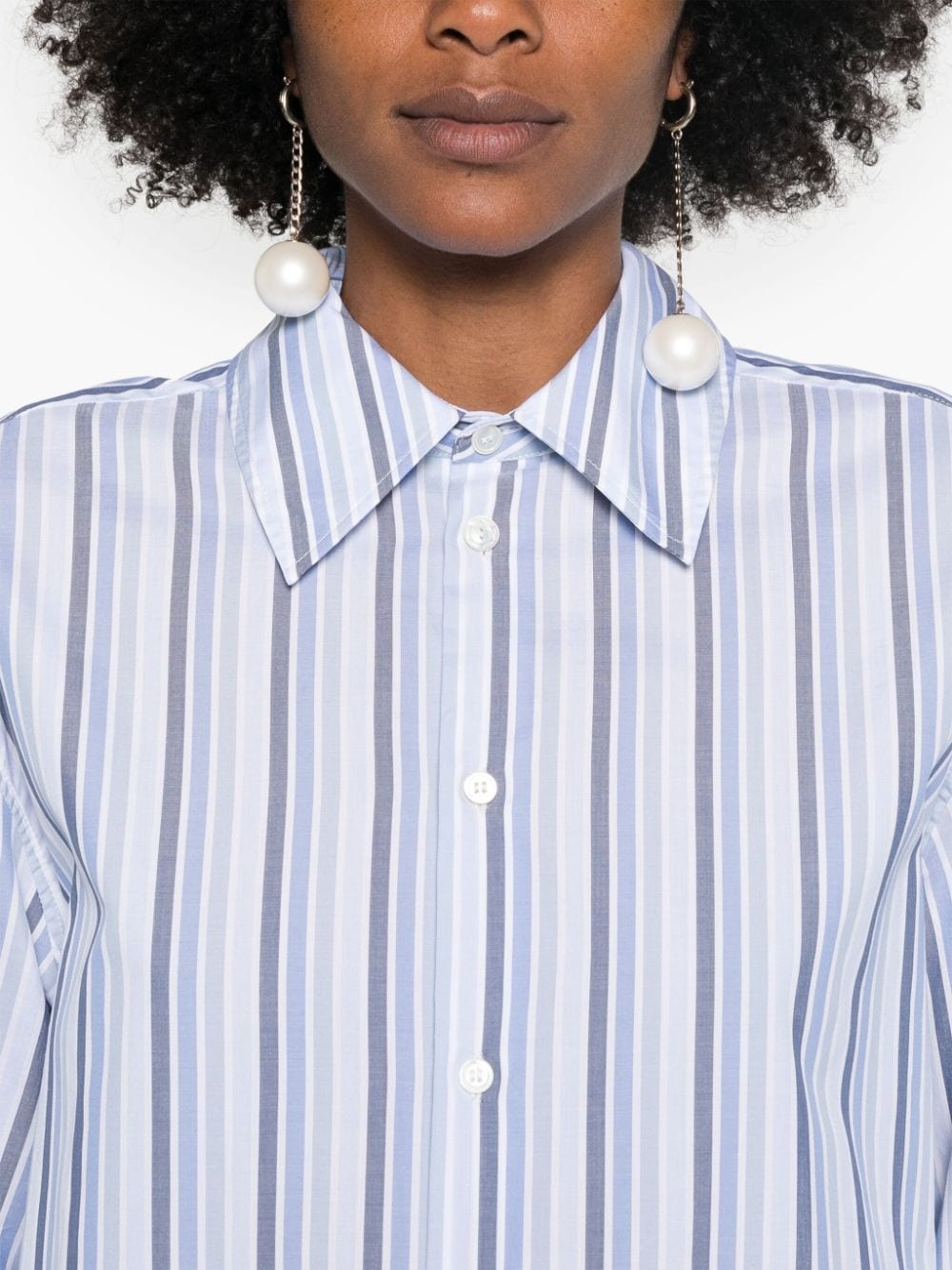 striped organic cotton shirt - 5