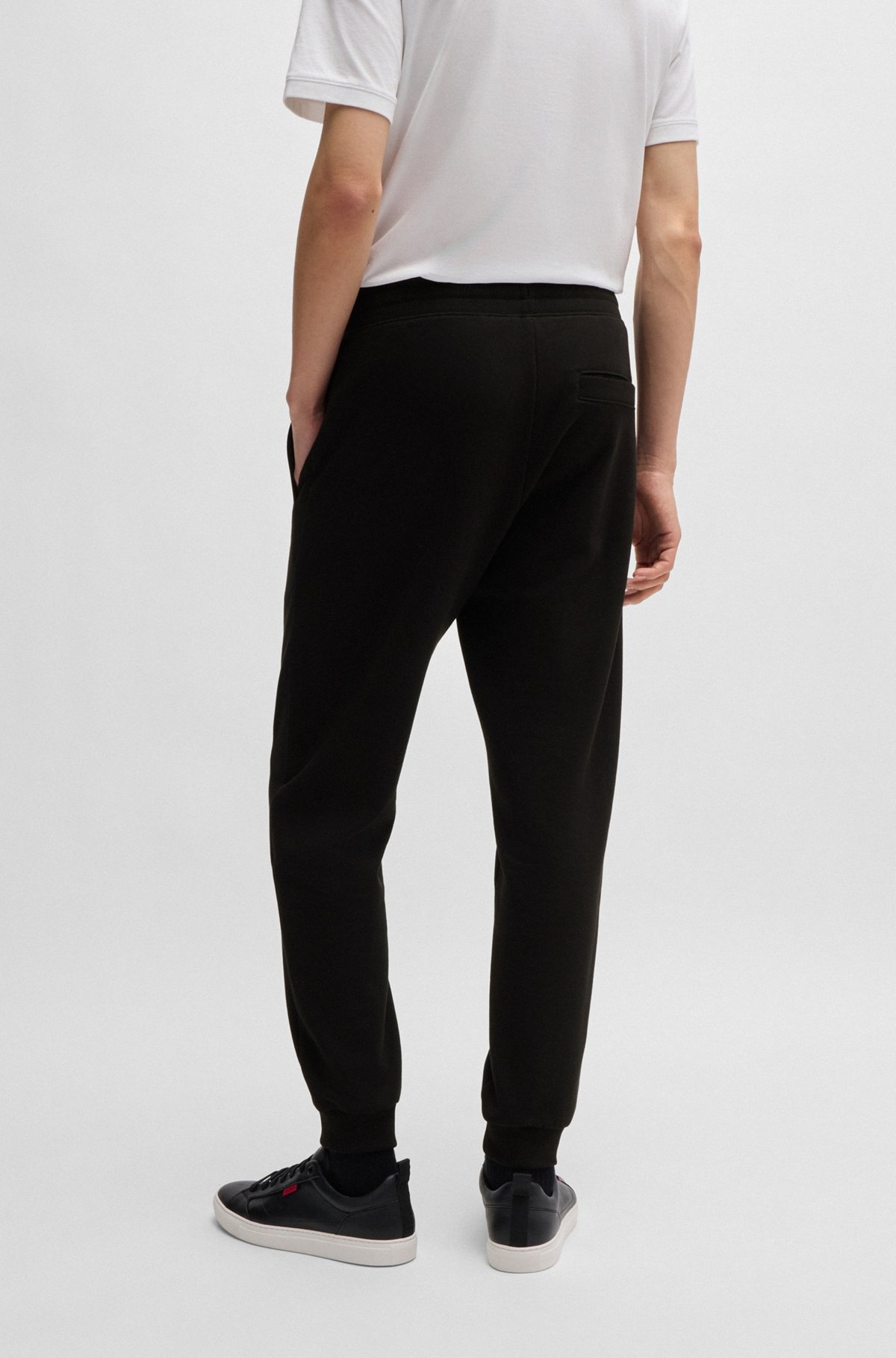 COTTON-TERRY TRACKSUIT BOTTOMS WITH LOGO PRINT - 5