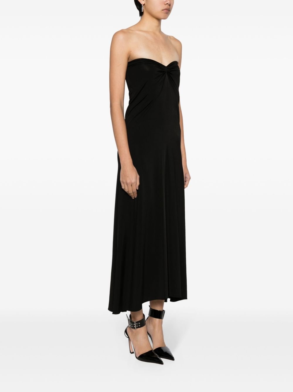 strapless maxi dress - 3