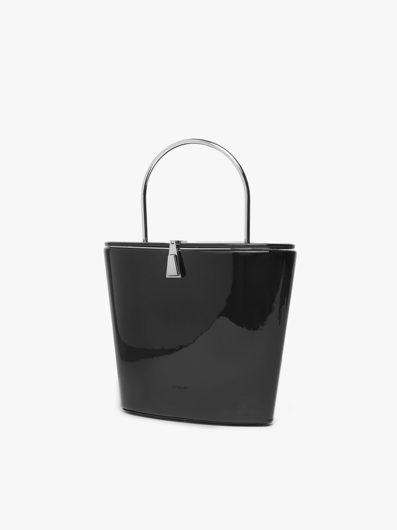 Sportmax MASSA Patent-leather bucket bag outlook