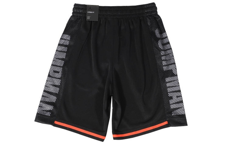 Jordan Air Jordan Jumpman Basketball shorts 'Black Orange side logo' CD4907-010 outlook