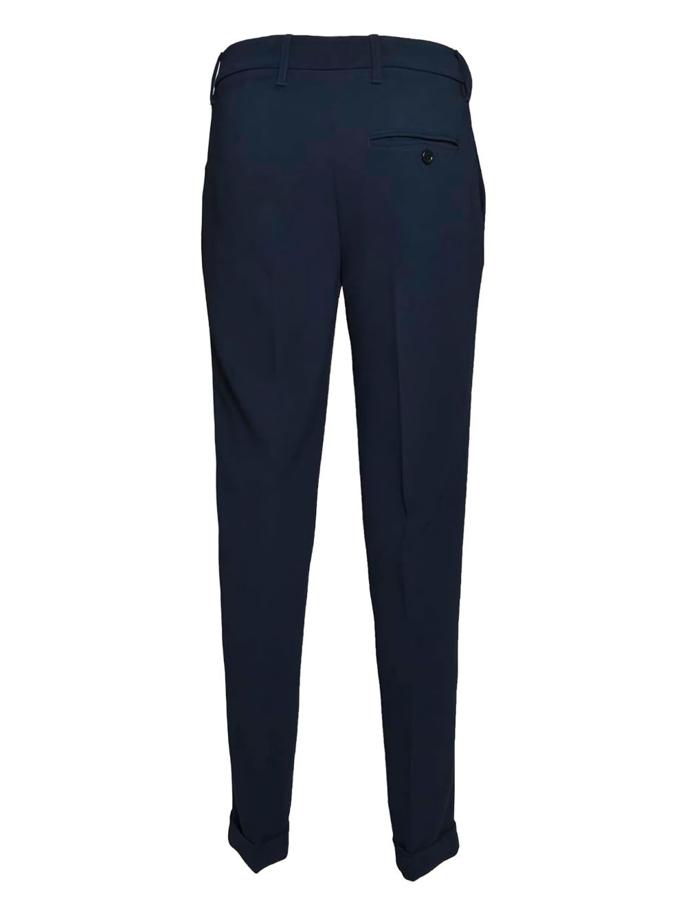 tailored navy trousers - 2
