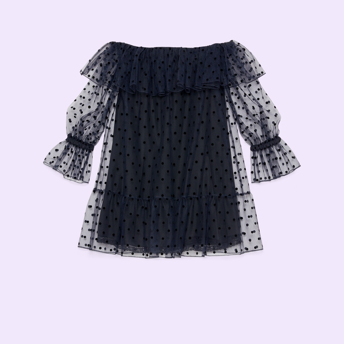 Polka dot tulle dress - 1