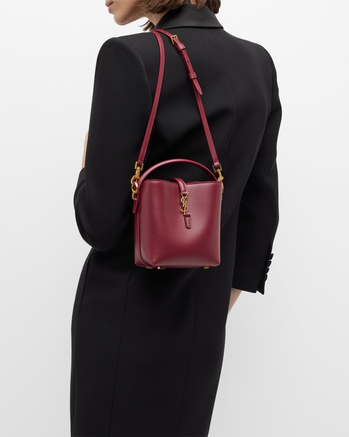 Le 37 Mini YSL Bucket Bag in Smooth Leather - 2