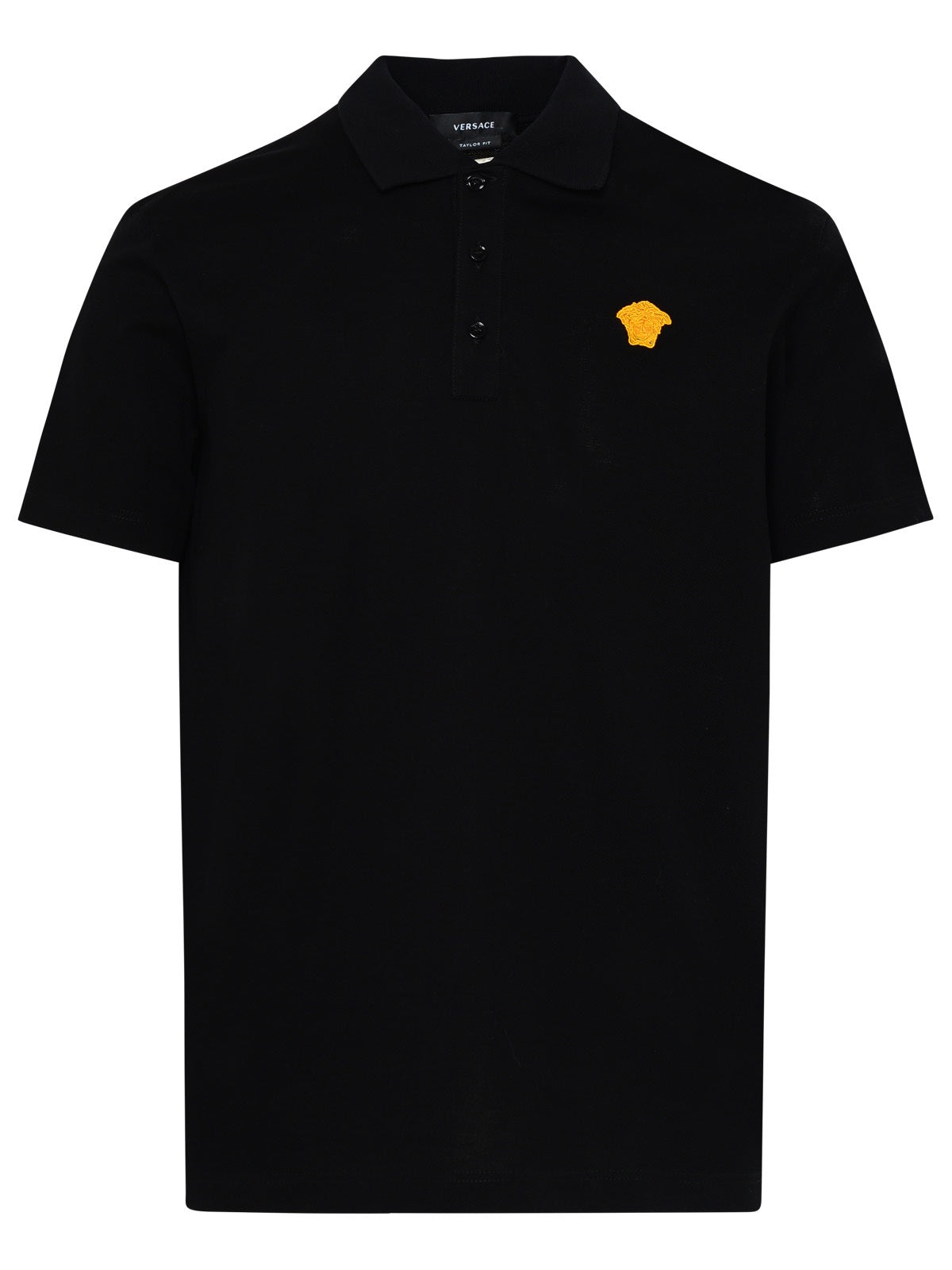 VERSACE VERSACE Polo Medusa In Cotone Nera luosophy REVERSIBLE
