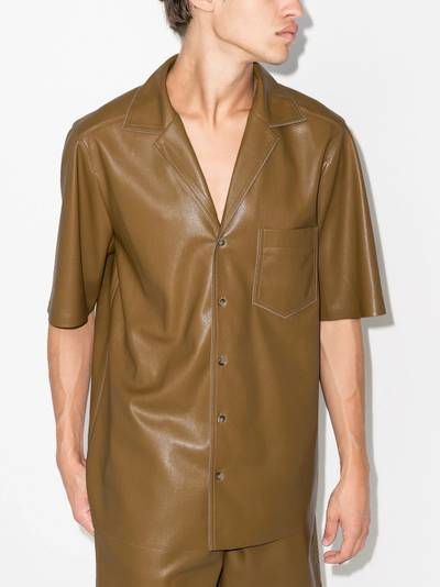 Nanushka Osmo faux-leather shirt outlook