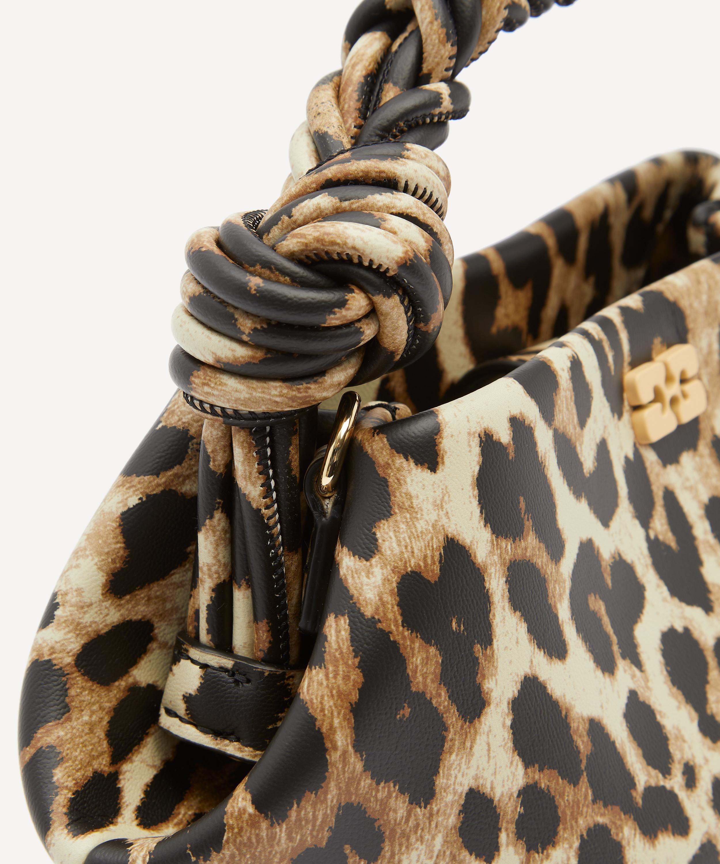 Leopard Mini Bou Top Handle Bag - 5