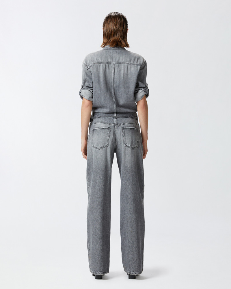 LIGHT GREY DENIM JUMPSUIT 4