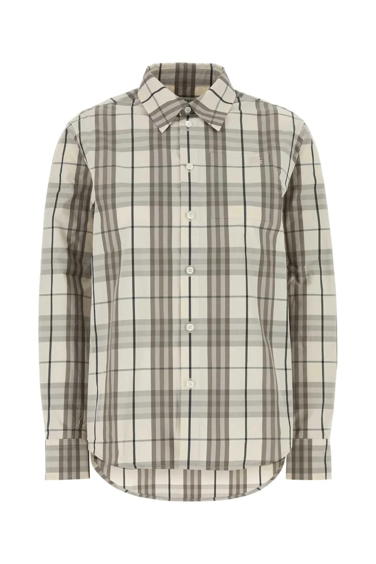 Burberry Women Embroidered Poplin Shirt - 1