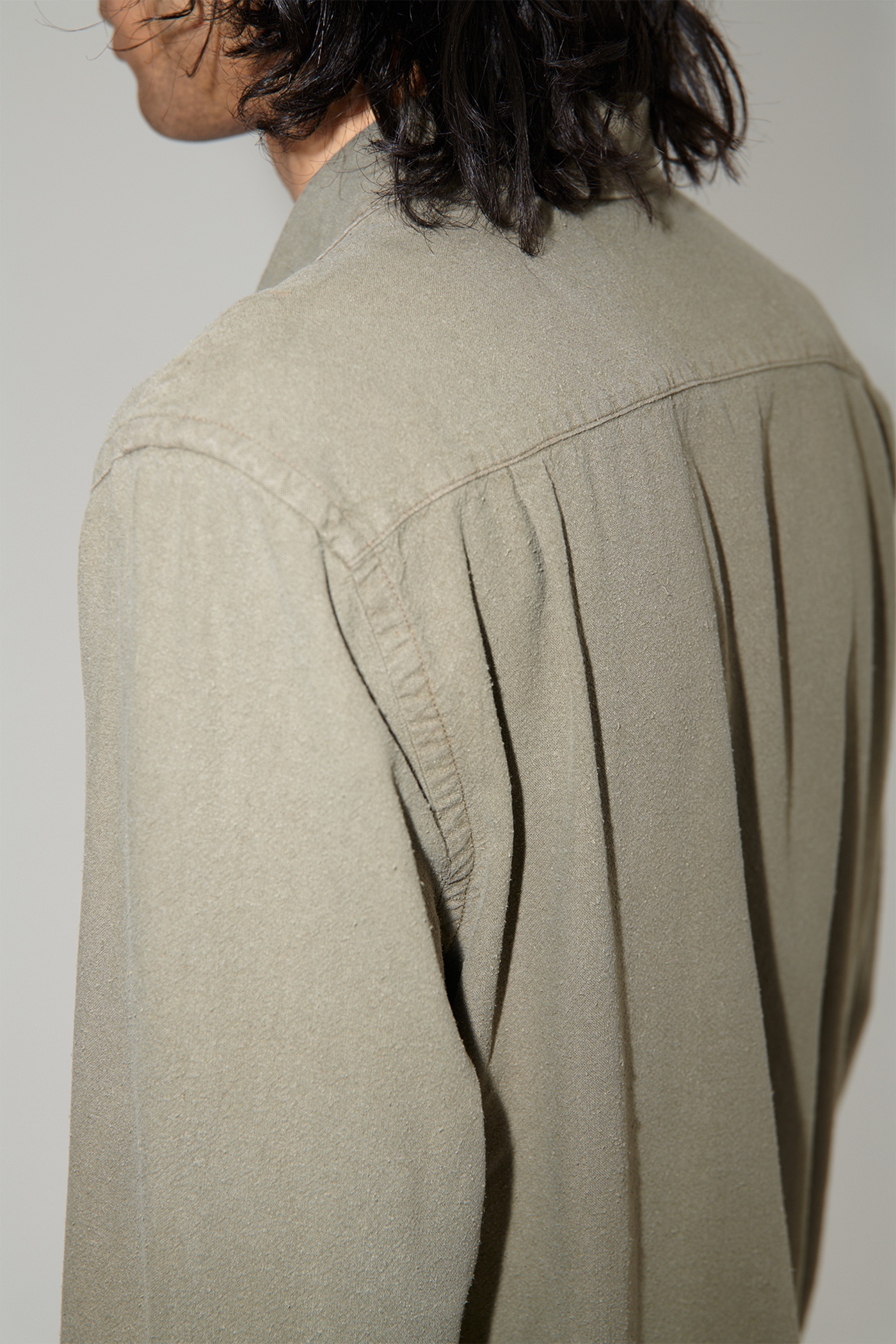 Classic Shirt Peafowl Silk Noil - 8
