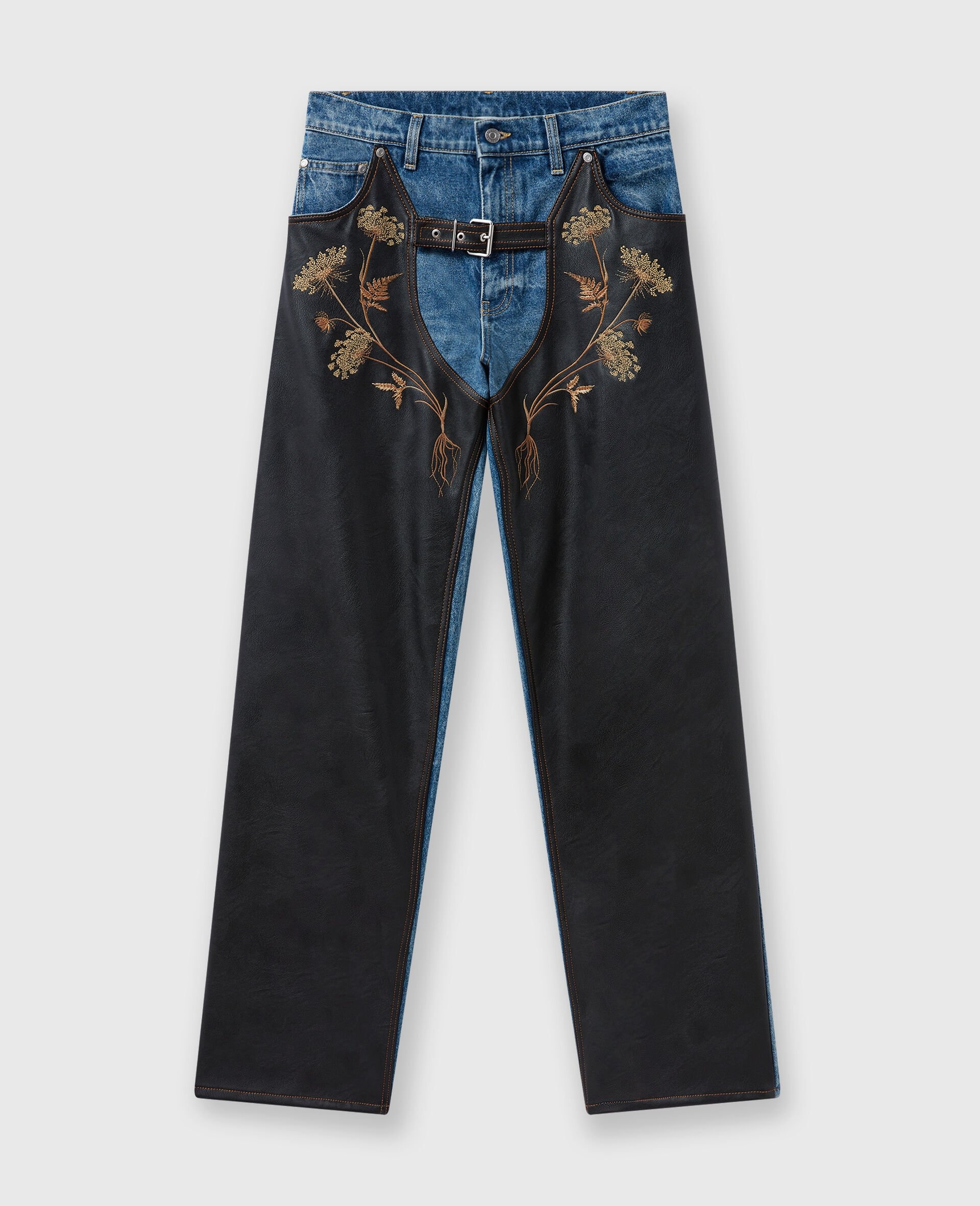 Chaps Embroidered Straight-Leg Jeans - 1