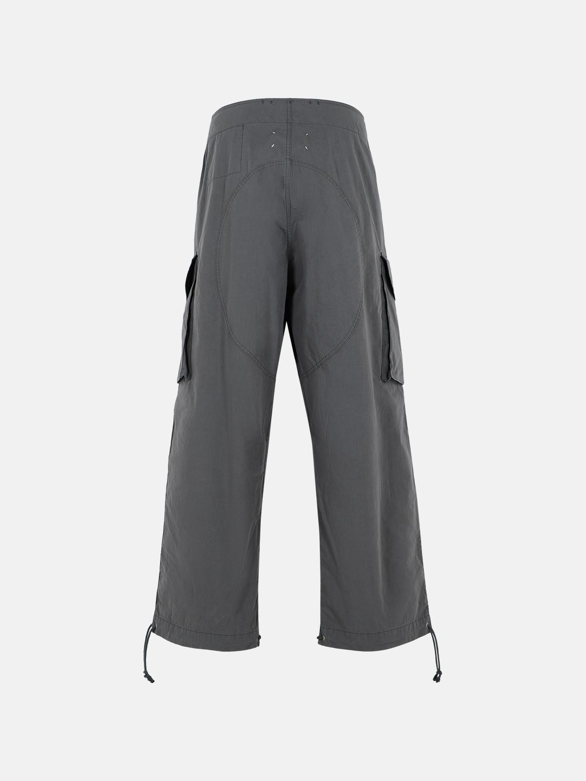 GRAY COTTON PANTS - 3