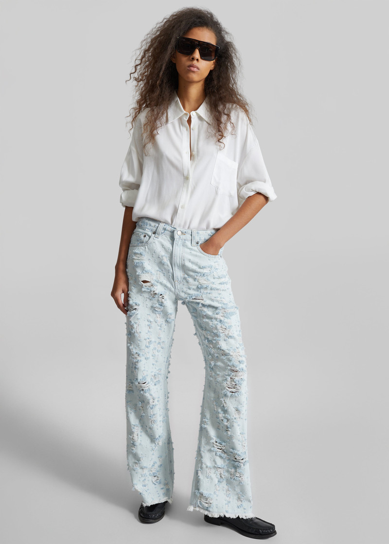Haikure Winny Jeans - Light Blue Destroy 1
