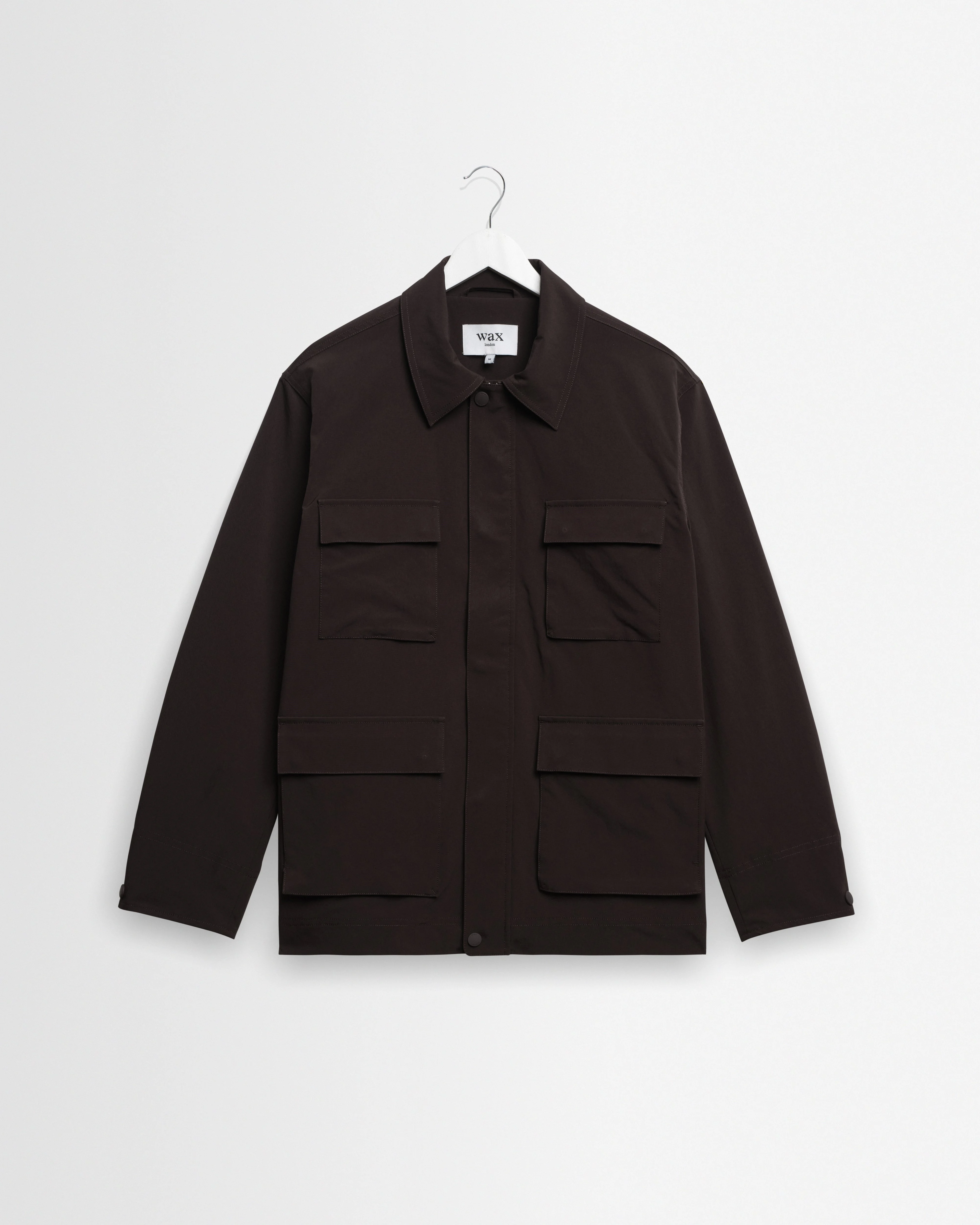 Fairfax - Dark Brown Technical Canvas Field Jacket - 1