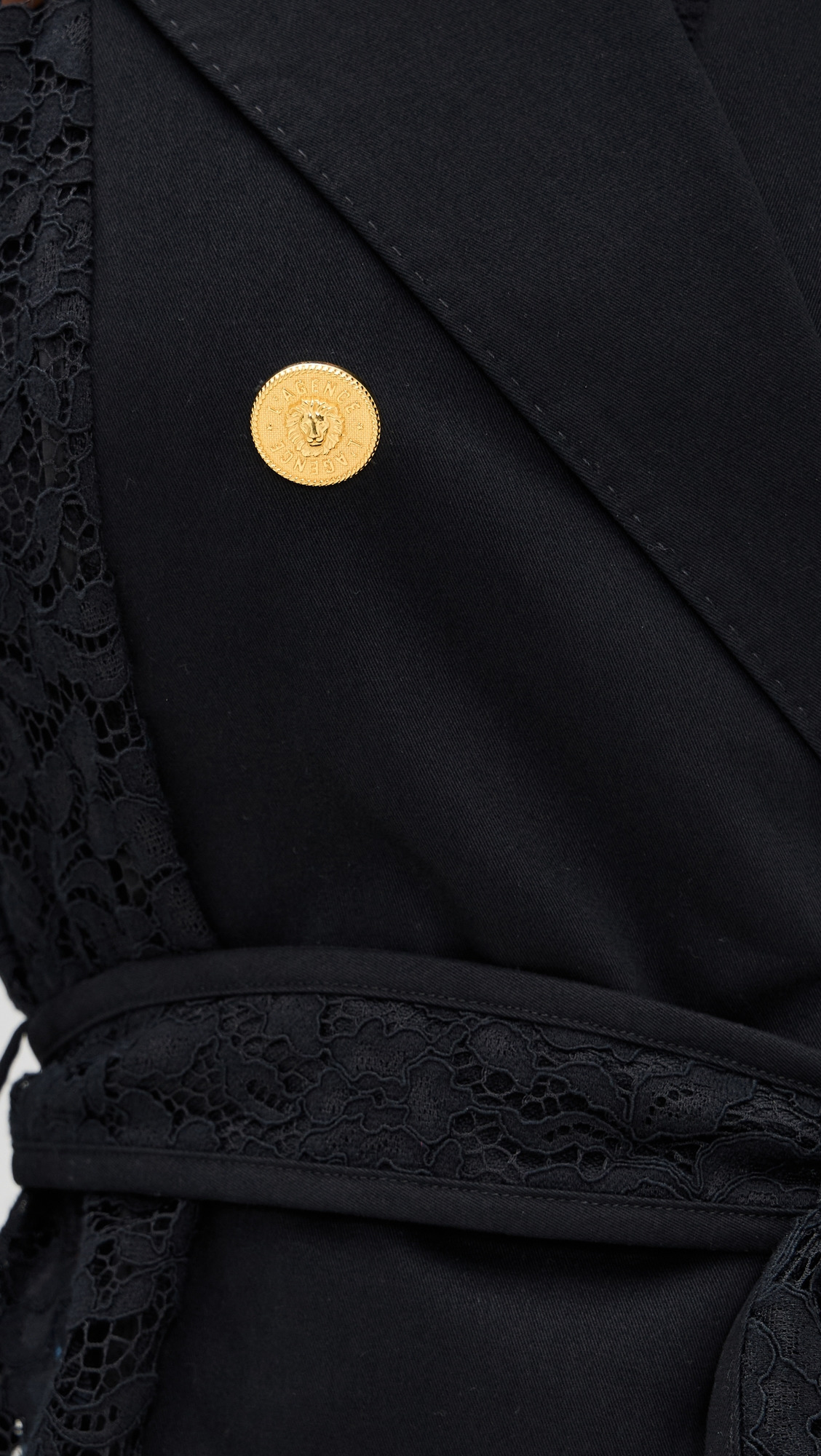 Amata Lace Trench Coat - 5