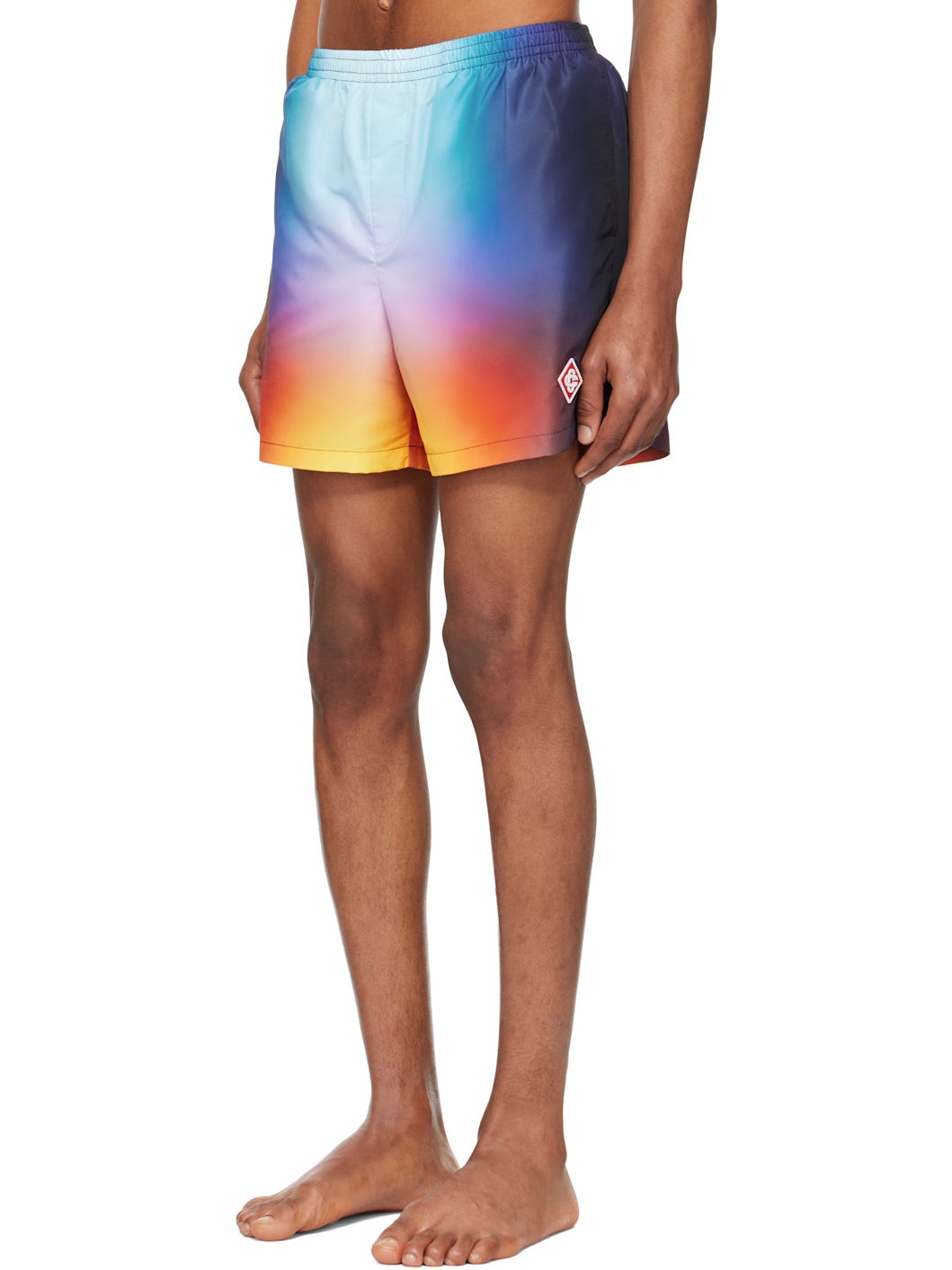 Multicolor Tie Dye Swim Shorts - 4