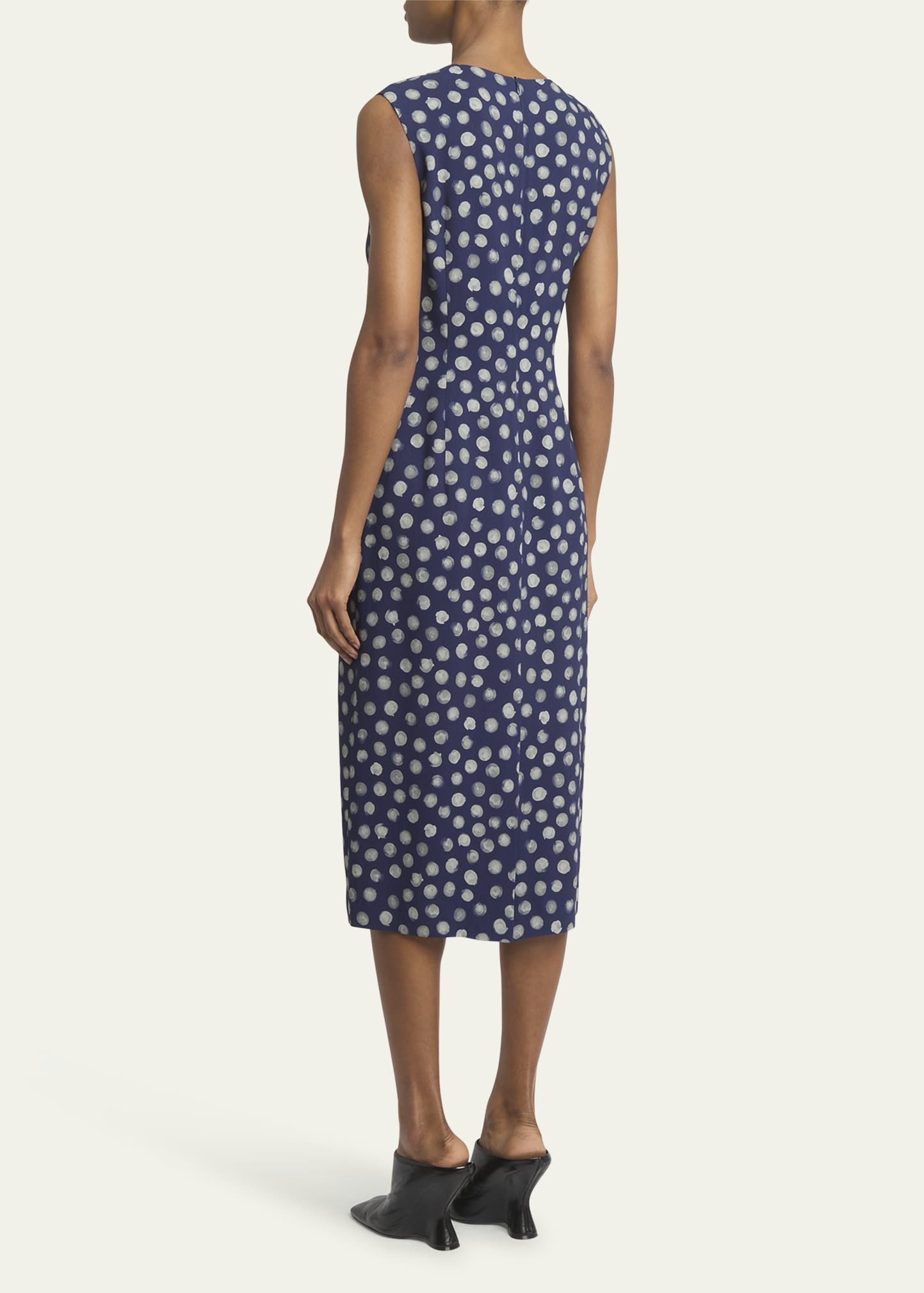 Delavina Printed Midi Dress - 3