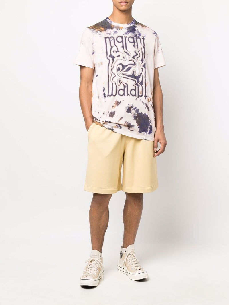 Isabel Marant logo-embroidered track shorts outlook